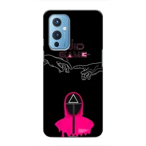 Чехол Гра в кальмара для OnePlus 9 (Минимализм Игра кальмара)