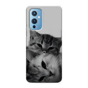 Чехол с рисунком кот на OnePlus 9 (Пара котов)