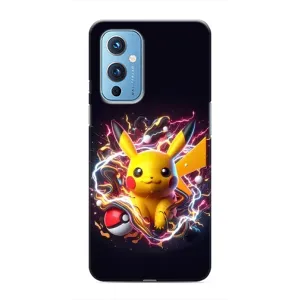Чехол с Пикачу на OnePlus 9 (Пикачу с мячом)
