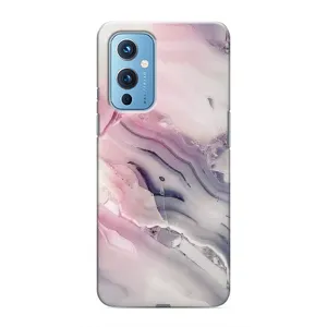 Мраморний чехол на OnePlus 9 (VPrint) (Пурпурний Мрамор)