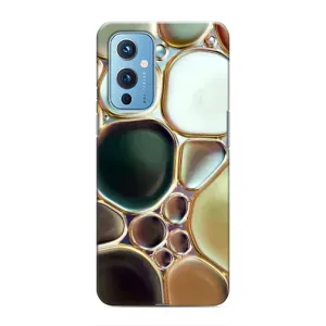 Мраморний чехол на OnePlus 9 (VPrint) (Радужний Мрамор)