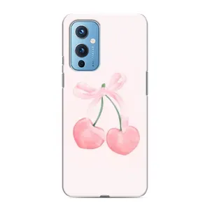 Чехол с розовым рисунком для OnePlus 9 (Розовые вишни)