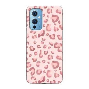 Чехол с розовым рисунком для OnePlus 9 (Розовый леопард)