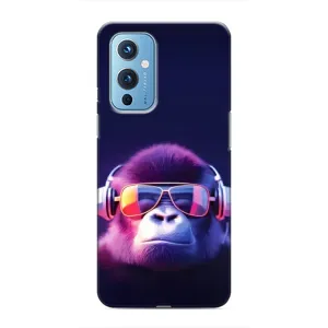 Чехол с Обезьянами OnePlus 9 - (AlphaPrint) (Стильная обезьяна)
