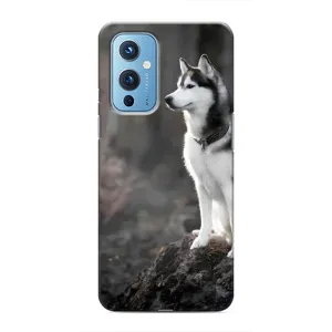 Чохол з Хаскі OnePlus 9 - (AlphaPrint) (Вірний собака)