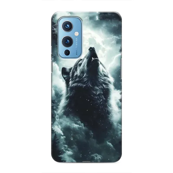 Чехол с принтом «Волк в облаках» для OnePlus 9 Чехол с принтом «Волк в облаках» для OnePlus 9