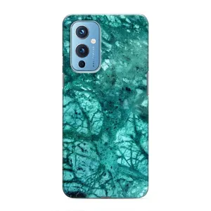 Мраморний чехол на OnePlus 9 (VPrint) (Зелений мрамор)
