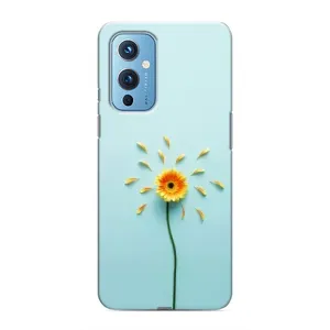 Чохли з квітами для OnePlus 9 (VPrint) (Жовта квітка)