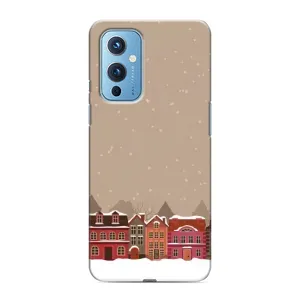 Новогодние, Праздничные Чехлы для OnePlus 9 - 2024 год (Зимний город)