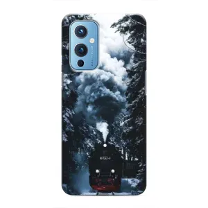 Новогодние, Праздничные Чехлы для OnePlus 9 - 2024 год (Зимний поезд)
