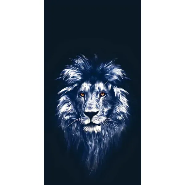 Чехол с принтом «Синий Лев» для OnePlus 9RT Чехол с принтом «Синий Лев» для OnePlus 9RT
