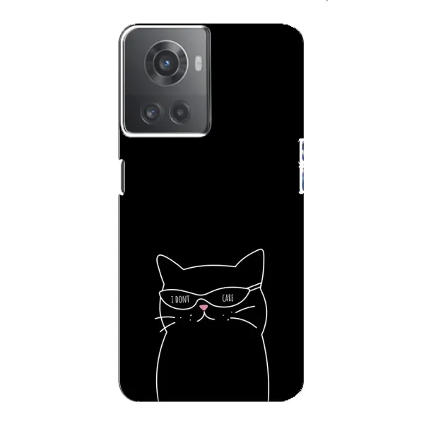 Чехол с принтом «Равнодушный кот» для OnePlus ACE (10R)