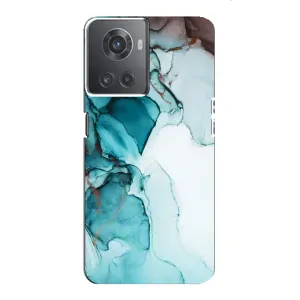 Чохол для OnePlus ACE (10R) - з принтом (Дизайнерські) (AlphaPrint) (Бірюзовий мрамор)