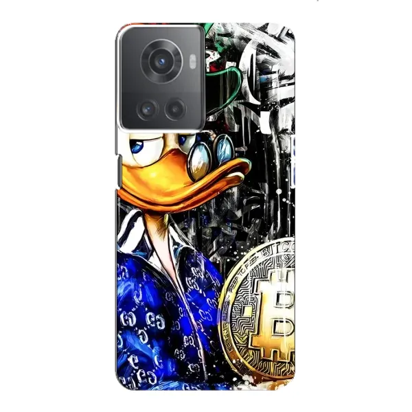 Чехол с принтом «Биткойн Скрудж» для OnePlus ACE (10R)