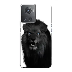 Чехлы с картинками животных OnePlus ACE (10R) (Черный ЛЕВ)