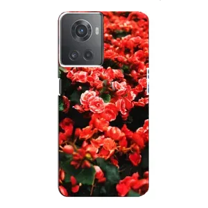 Чохли з квітами для OnePlus ACE (10R) (VPrint) (Квіти червоні)