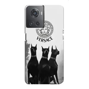 Чехлы VERSACE для ВанПлас Ейс (10Р) (PREMIUMPrint) (Доберман Версаче)