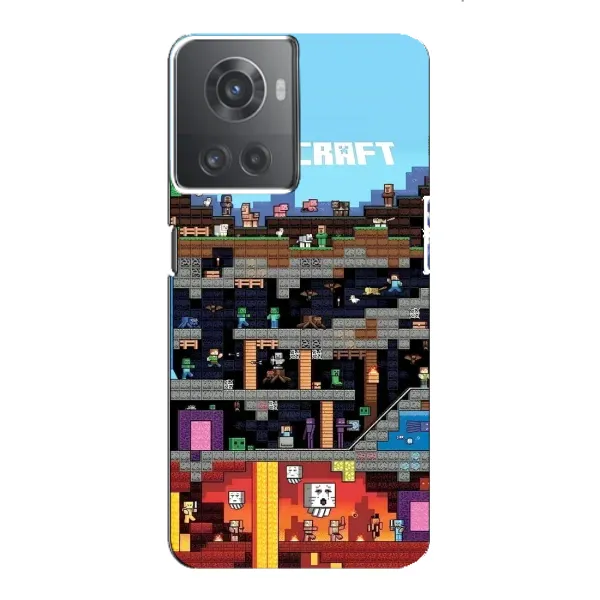 Чехол с принтом «фон Minecraft» для OnePlus ACE (10R)