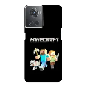 Чехол Майнкрафт на OnePlus ACE (10R) (AlphaPrint) Minecraft (герои Minecraft)