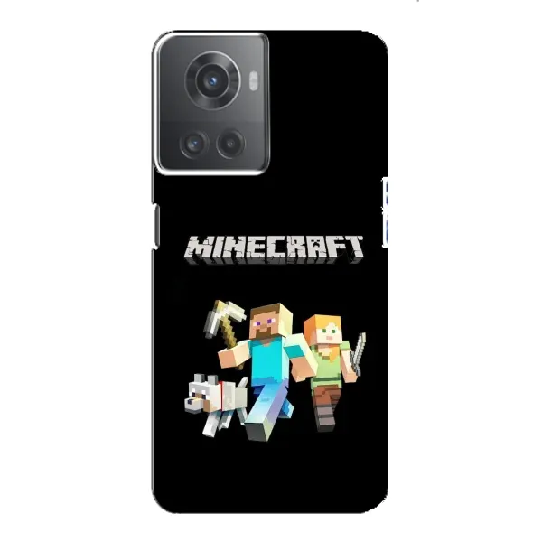 Чехол с принтом «герои Minecraft» для OnePlus ACE (10R)