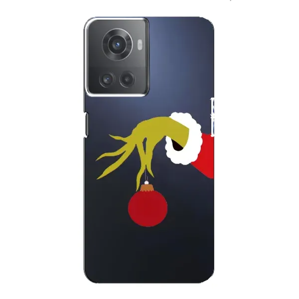 Чехол с принтом «Гринч с игрушкой» для OnePlus ACE (10R)