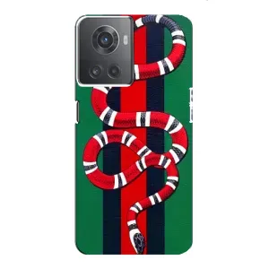 Чохли  GUCCI для OnePlus ACE (10R) (AlphaPrint) (Gucci змія)