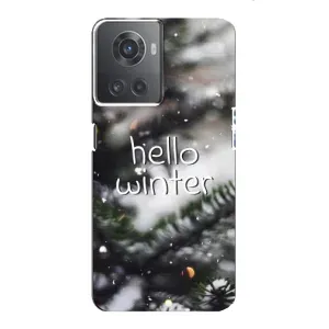 Новогодние, Праздничные Чехлы для OnePlus ACE (10R) - 2024 год (Hello winter)