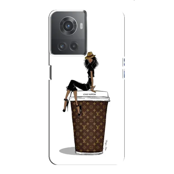 Чохол з принтом «кава LOUIS VUITTON» для OnePlus ACE (10R)