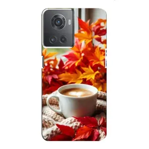 Чехол с уникальным дизайном «Осень с кофе» для OnePlus ACE (10R)
