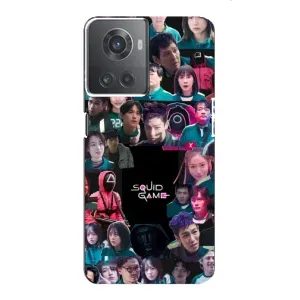Чохол Гра в кальмара для OnePlus ACE (10R) (Колаж Гра кальмара)