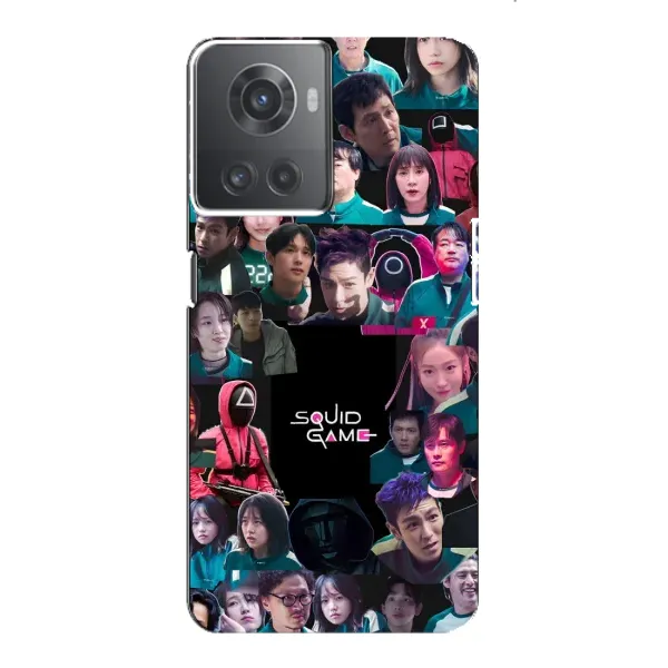 Чохол з принтом «Колаж Гра кальмара» для OnePlus ACE (10R)