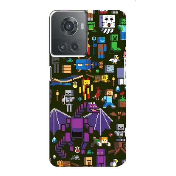 Чехол с принтом «Коллаж Майнкрафт» для OnePlus ACE (10R)