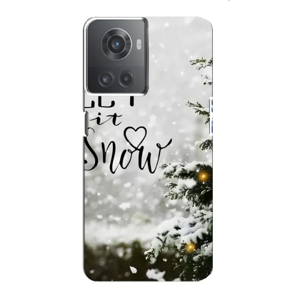 Чехол с принтом «Let it snow» для OnePlus ACE (10R)