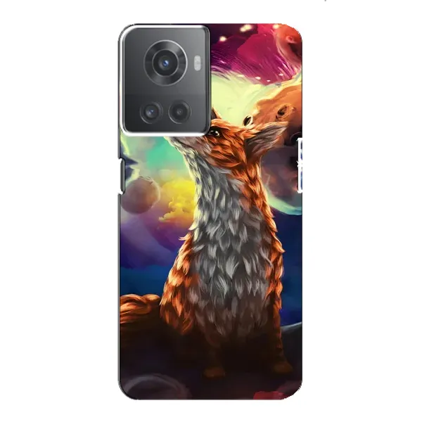 Чехол с принтом «Лисица в космосе» для OnePlus ACE (10R)