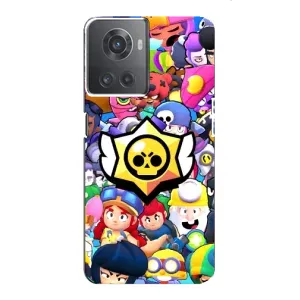 Чехол для OnePlus ACE (10R) Бравл Старс (VPrint) (Лого Brawl Stars)