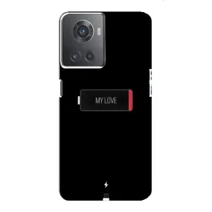 Чехлы для любимой на OnePlus ACE (10R) (VPrint) (Love battery)