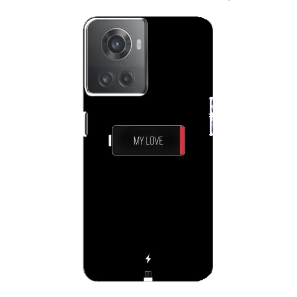 Чохол з принтом «Love battery» для OnePlus ACE (10R)