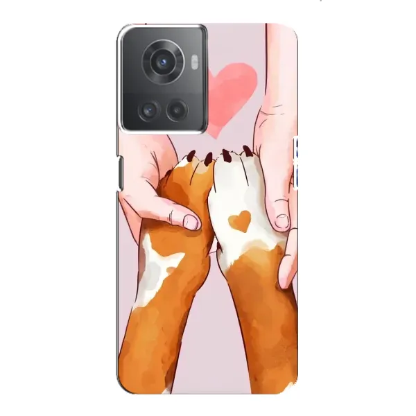 Чехол с принтом «Любовь к собакам» для OnePlus ACE (10R)