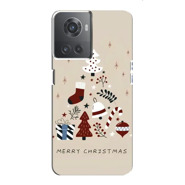 Чохол з принтом «Merry Christmas» для OnePlus ACE (10R)