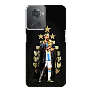 Чехлы для OnePlus ACE (10R) (Leo чемпион) (AlphaPrint) (Месси Король)