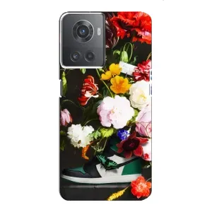 Брендновые Чехлы для OnePlus ACE (10R) - (PREMIUMPrint) (Nike цветы)
