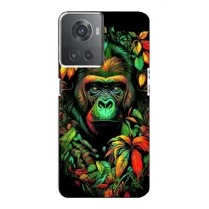 Чехол с Обезьянами OnePlus ACE (10R) - (AlphaPrint) (Обезьяна в тропиках)