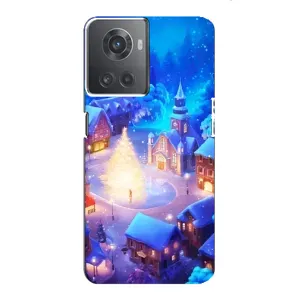 Різдвяні Чохли для OnePlus ACE (10R) (VPrint) (Різдвяне місто)