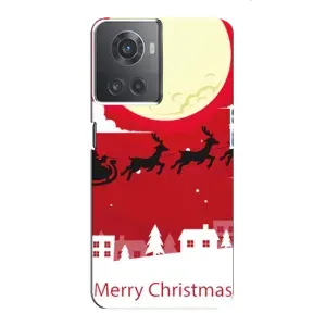 Різдвяні Чохли для OnePlus ACE (10R) (VPrint) (Санта з оленями)
