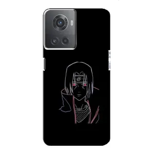 Чехлы на тему: Итачи Учиха для OnePlus ACE (10R) (AlphaPrint) (силуэт Итачи)