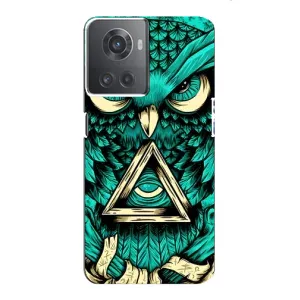 Чехол с птицами на OnePlus ACE (10R) (VPrint) (Сова с глазом)
