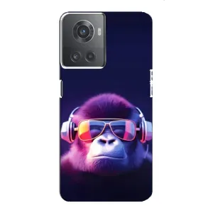 Чехол с Обезьянами OnePlus ACE (10R) - (AlphaPrint) (Стильная обезьяна)