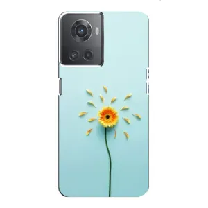 Чохли з квітами для OnePlus ACE (10R) (VPrint) (Жовта квітка)