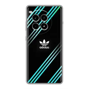 Чехлы Адидас для OnePlus Ace 3 Pro (AlphaPrint) (Адидас с полосами)