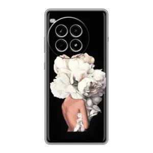 Чехлы (ART) Цветы на OnePlus Ace 3 Pro (VPrint) (Білі квіти)